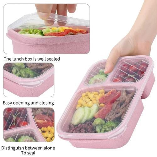 3-Compartment Snack Container