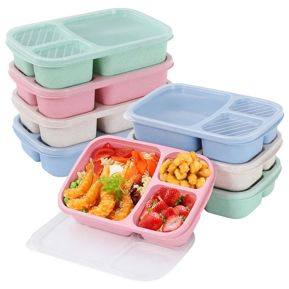 3-Compartment Snack Container