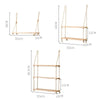Hanging Wood Wall Shelf